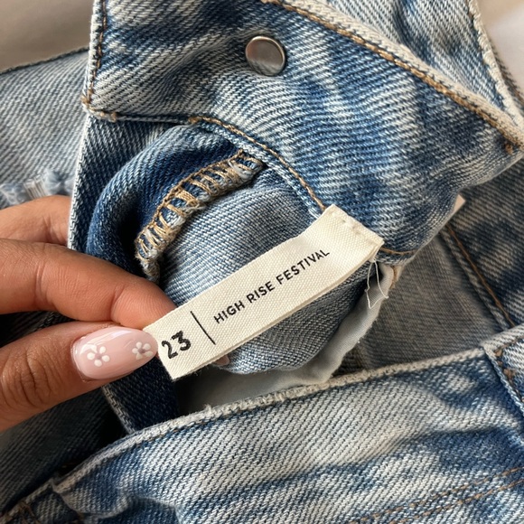 Pacsun High Rise Festival Denim Shorts - Picture 3 of 3